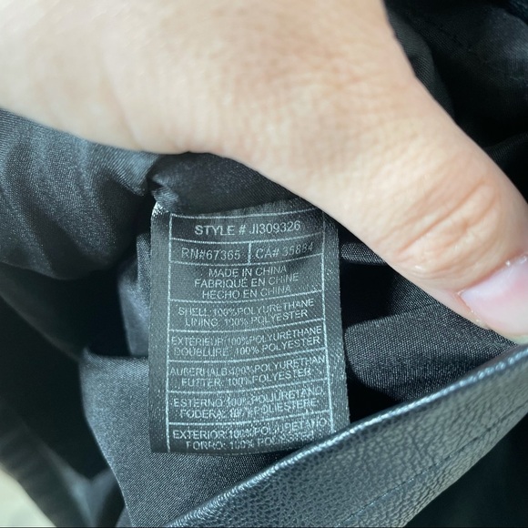 Jack By BB Dakota Black Vegan Leather Overall  Dress Sz Small - Picture 9 of 15